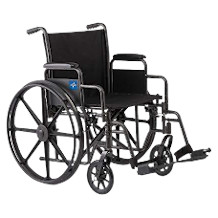 Medline sedia a rotelle